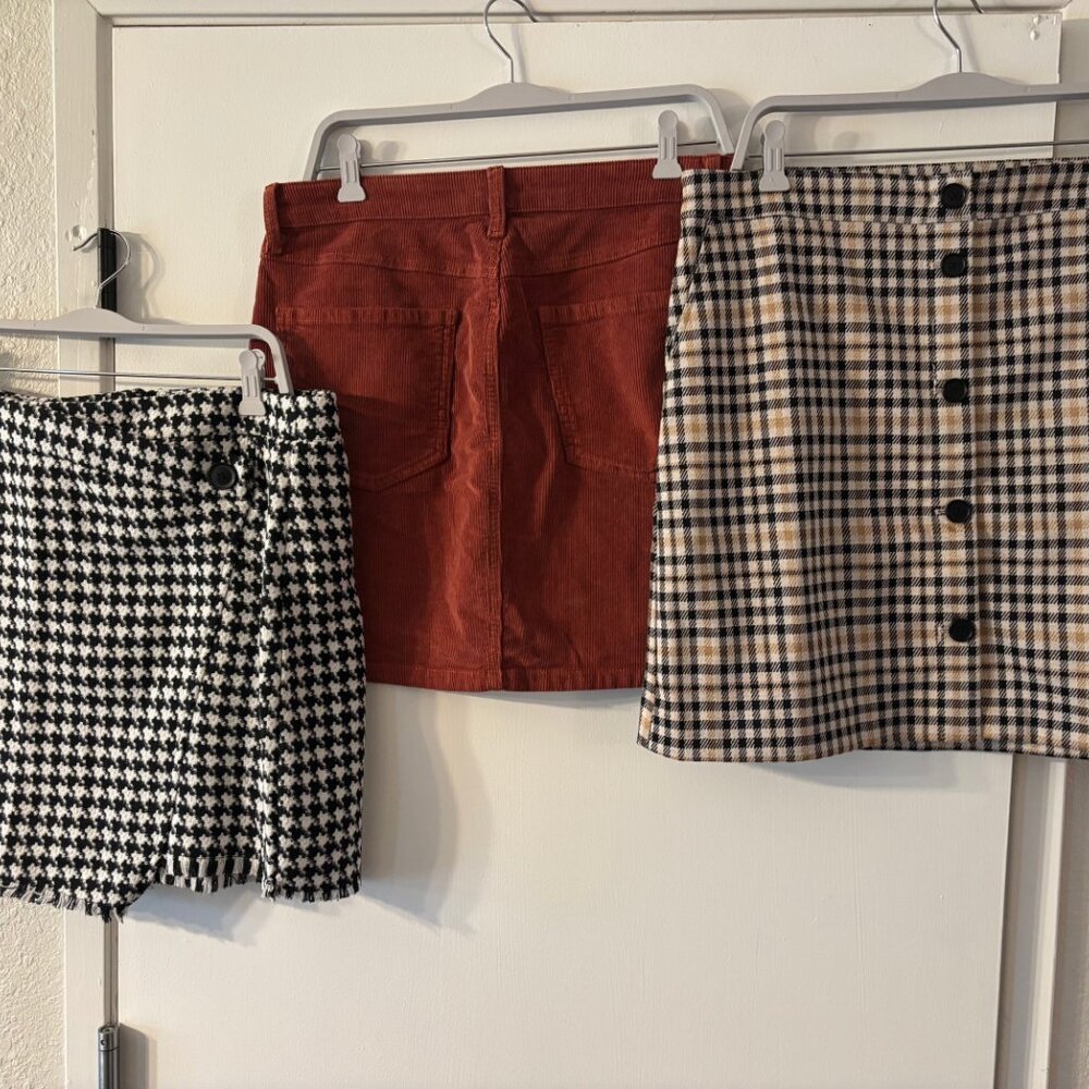3 Never Worn Mini Skirts 12/13/XL